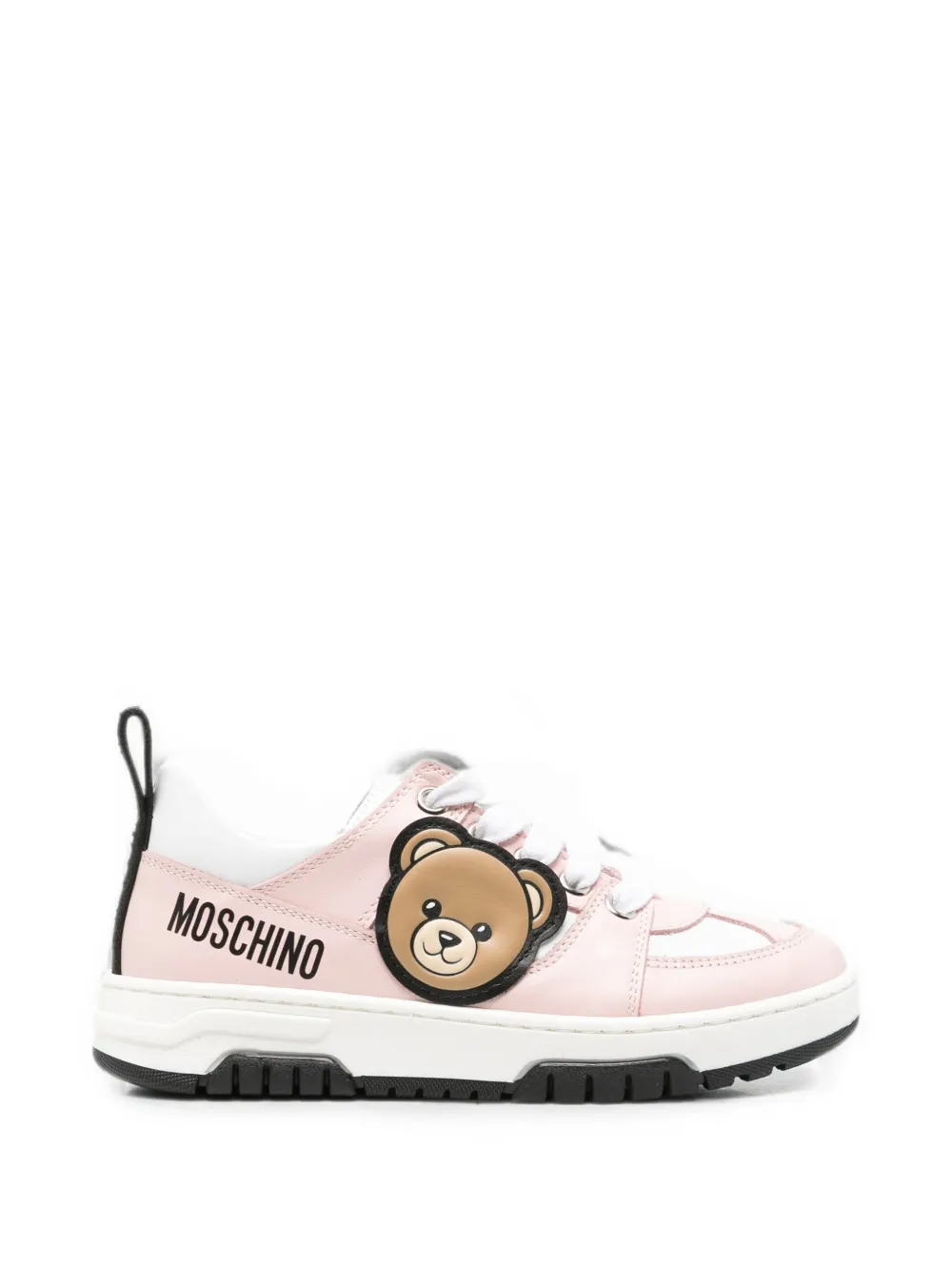 Moschino Kids Teddy Bear patch sneakers - Rosa