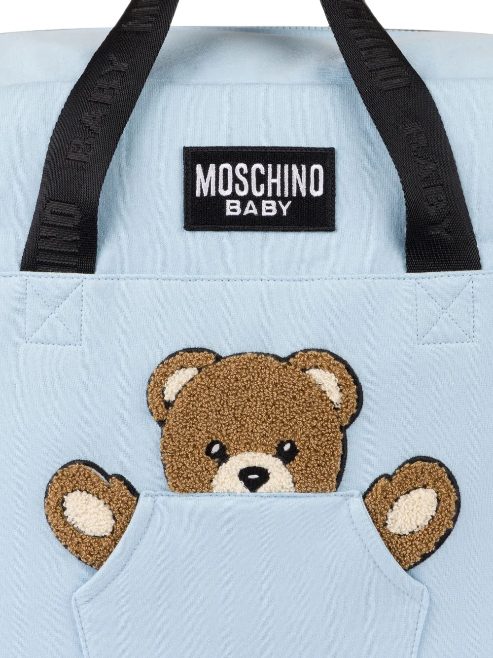 Moschino Kids Teddy Bear luiertas met patch Blauw