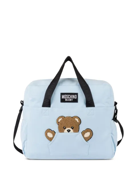 Moschino Kids Teddy Bear patch changing bag
