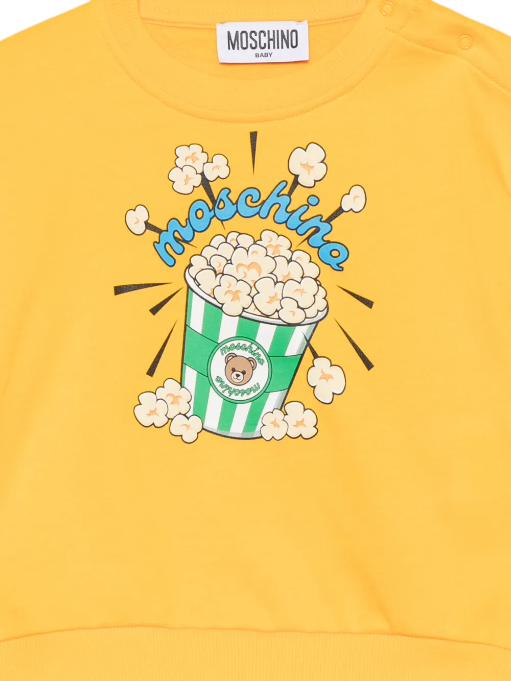 Moschino Kids Sweater met popcornprint Geel