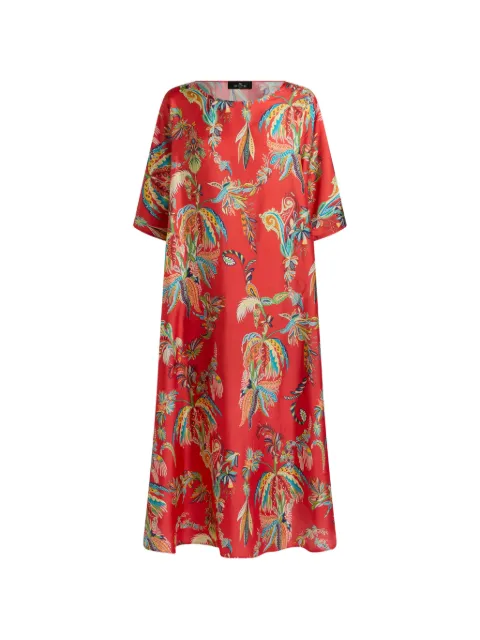 ETRO vestido largo estilo túnica con motivo de cachemira