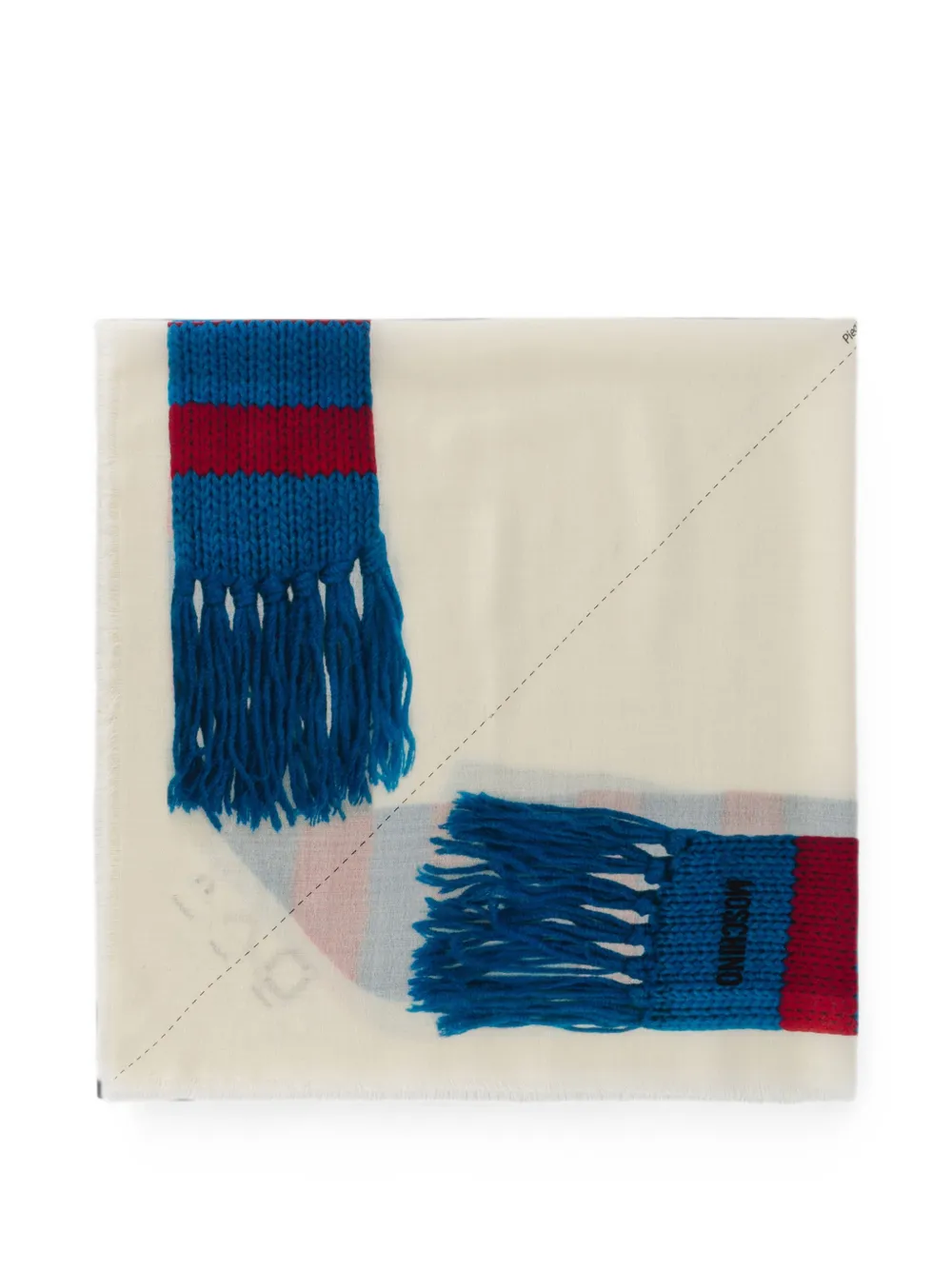 Moschino Grafische sjaal Wit