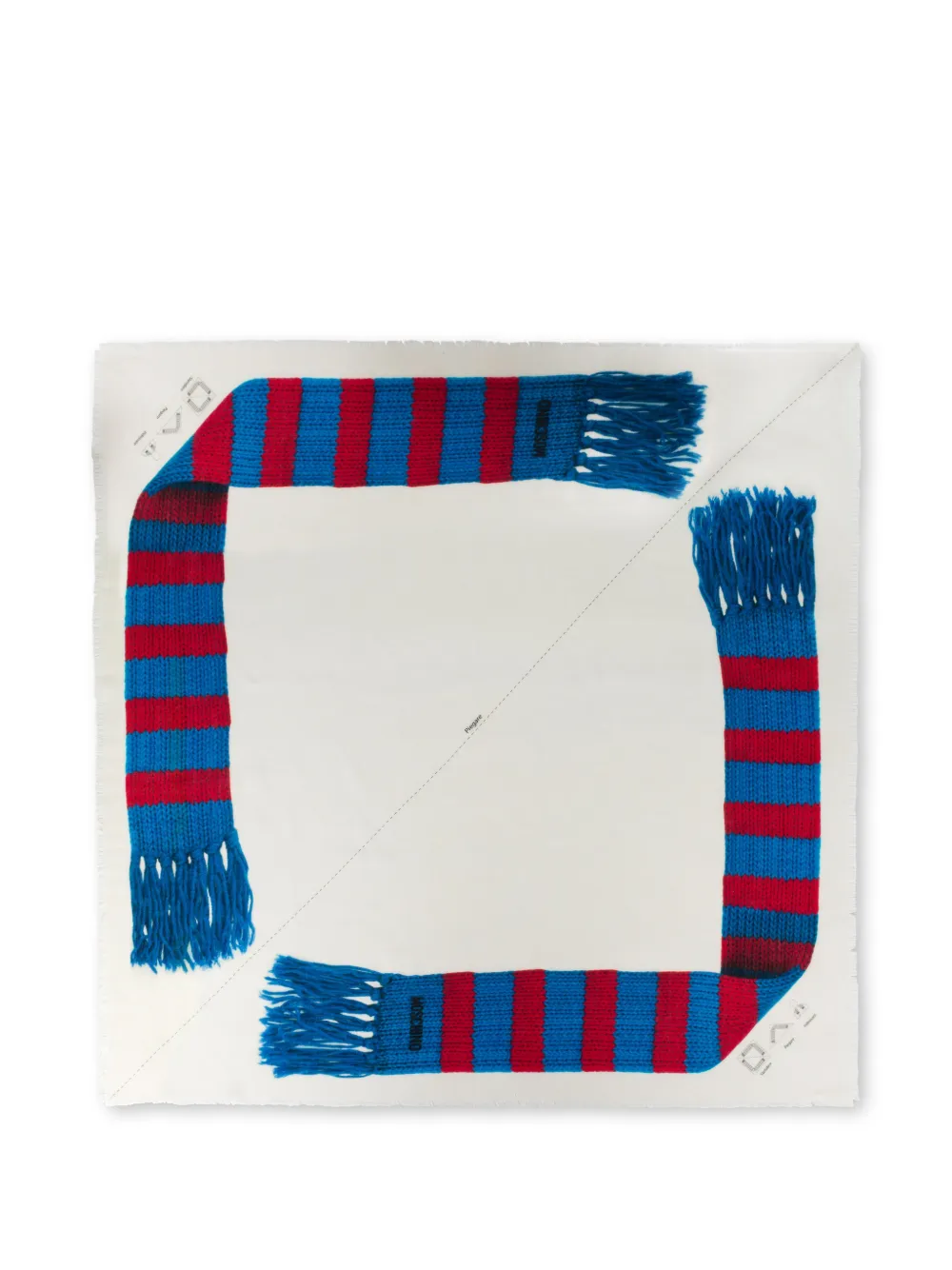 Moschino Grafische sjaal Wit
