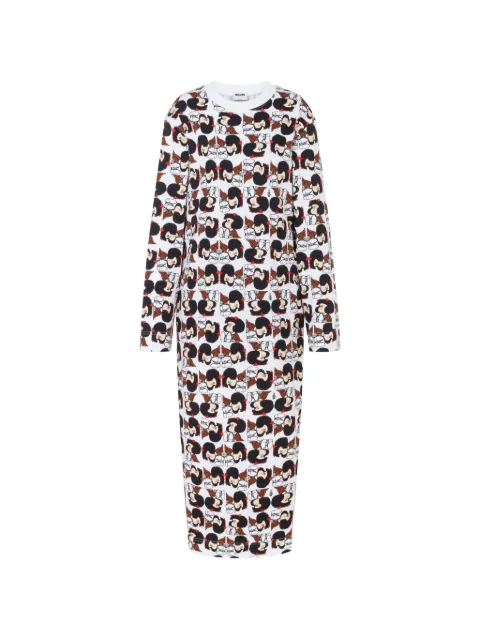Moschino Mafalda heavyweight cotton dress