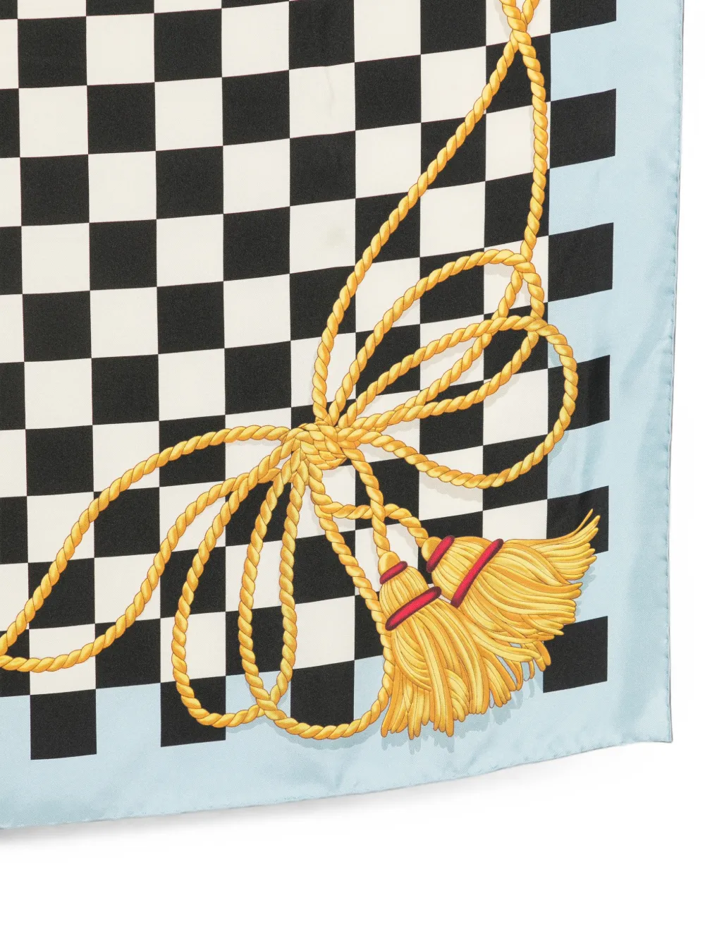 Moschino Geruite sjaal met bloemenprint Wit