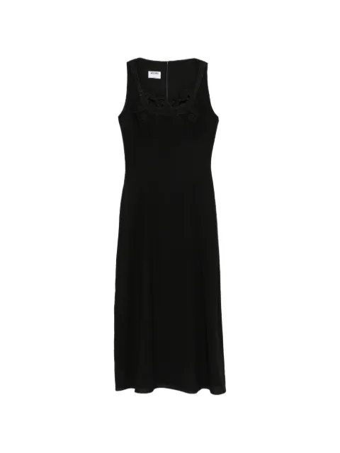 Moschino vestido midi bordado con aberturas