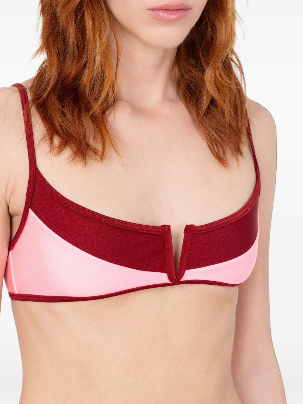 Moschino logo-print bikini Rood