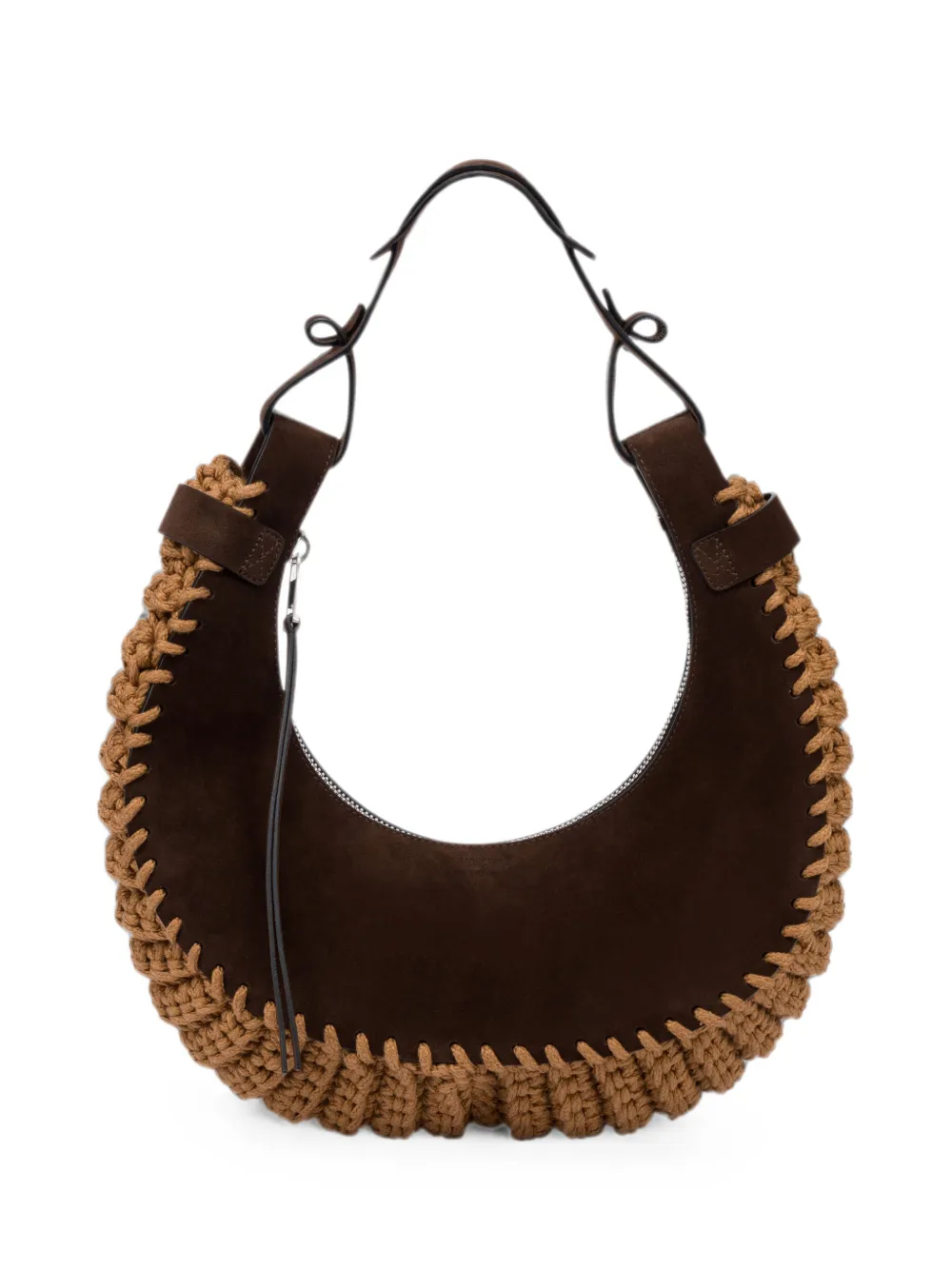 Moschino Borsa a spalla Crescent - Marrone