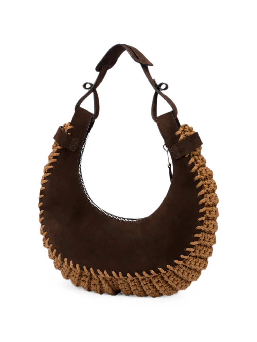 Moschino Crescent schoudertas Bruin