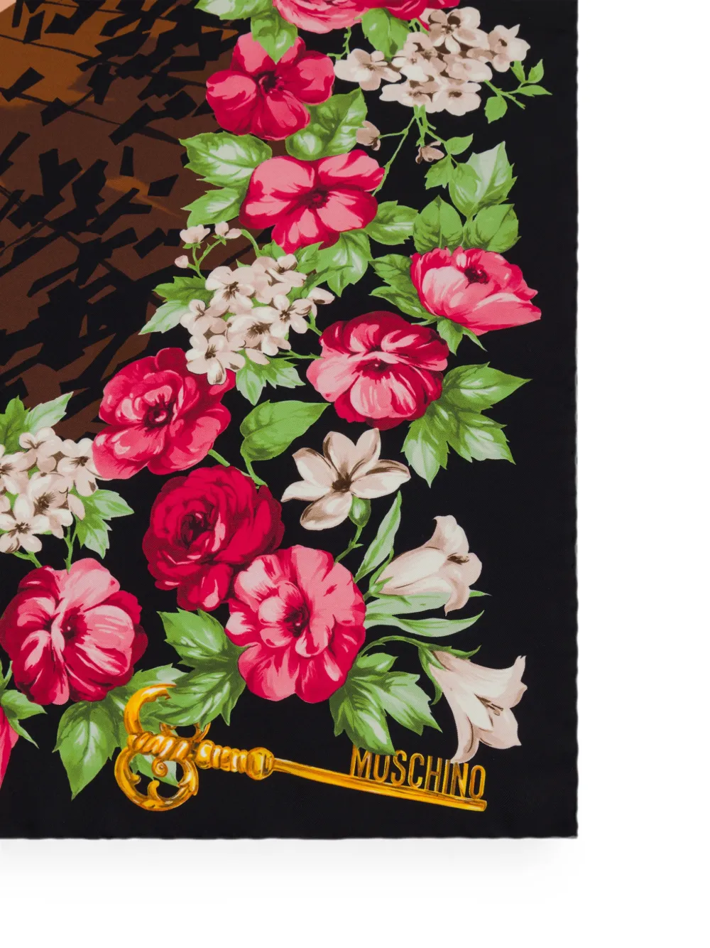 Moschino Sjaal met print Zwart