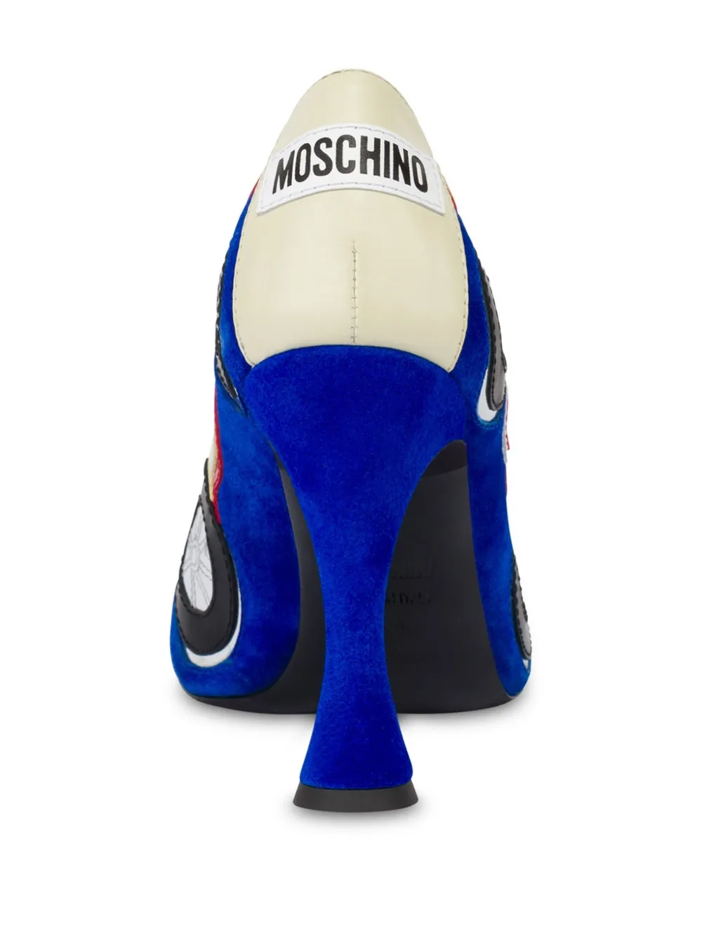 Moschino Pumps met patchwork Blauw
