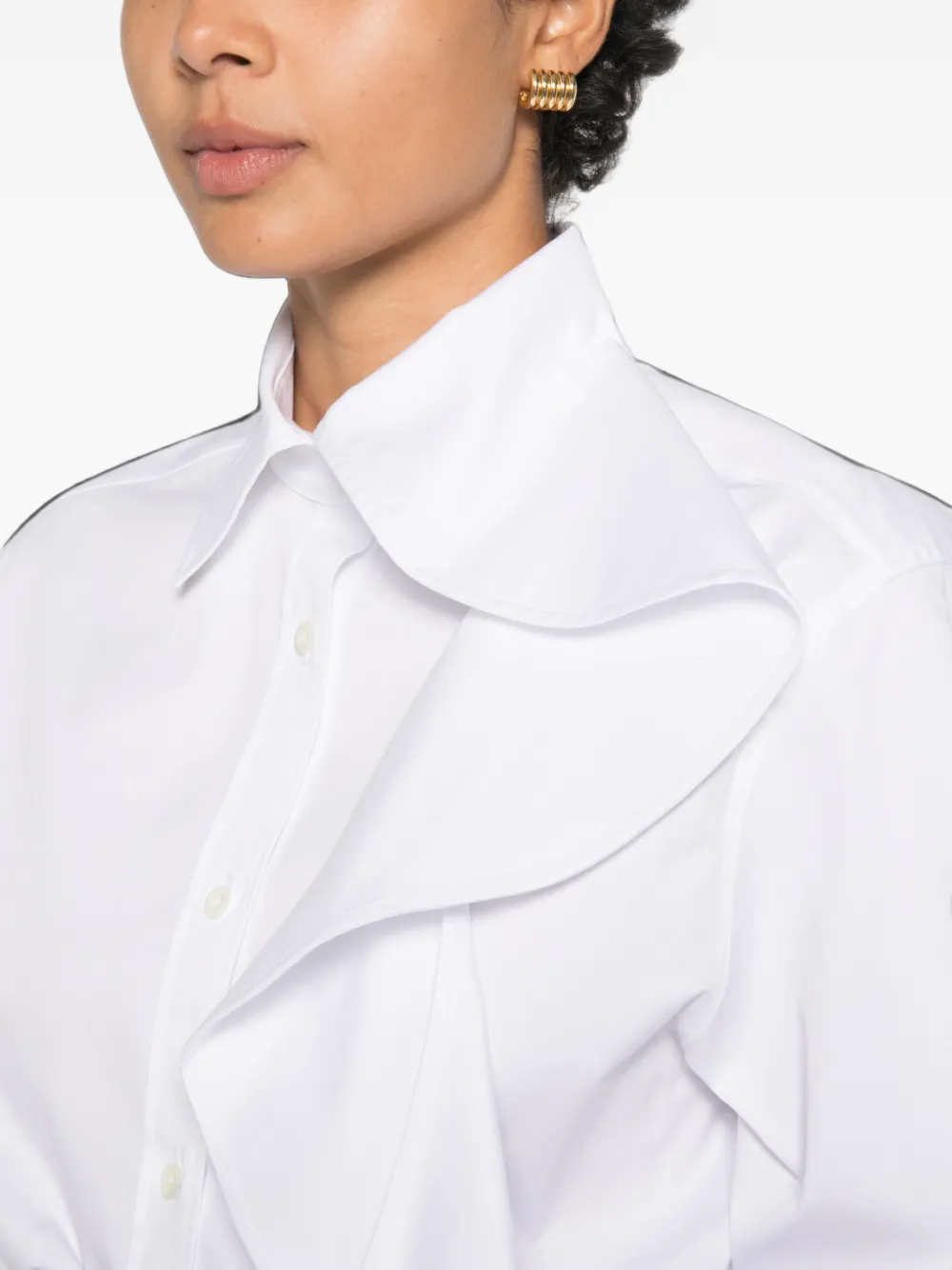 Moschino Blouse met ruches Wit