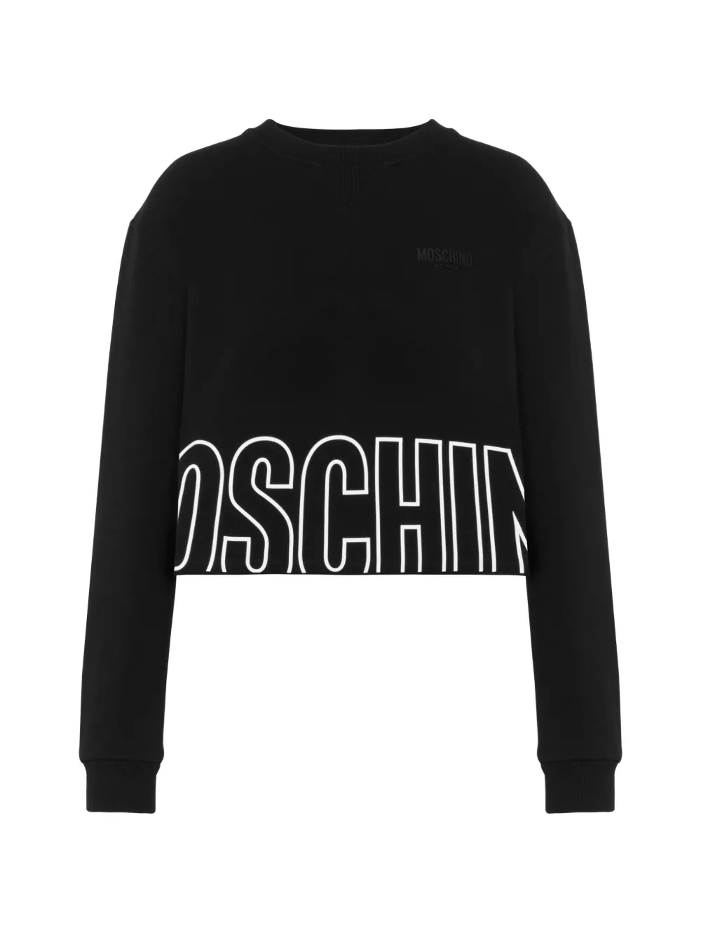 Moschino Sweatshirt mit Logo-Print - Schwarz
