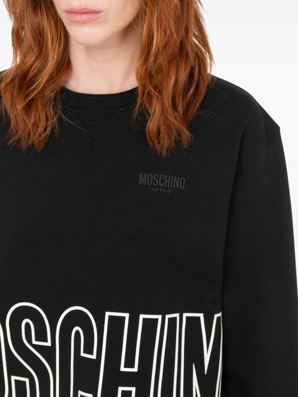 Moschino Sweater met logoprint Zwart