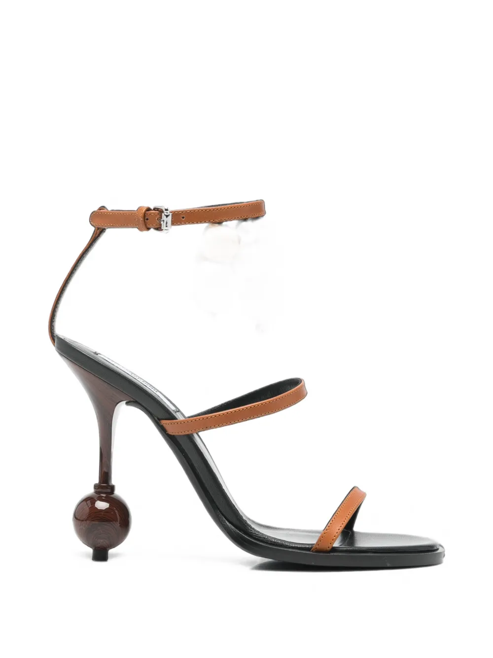 Moschino bead-embellished leather sandals