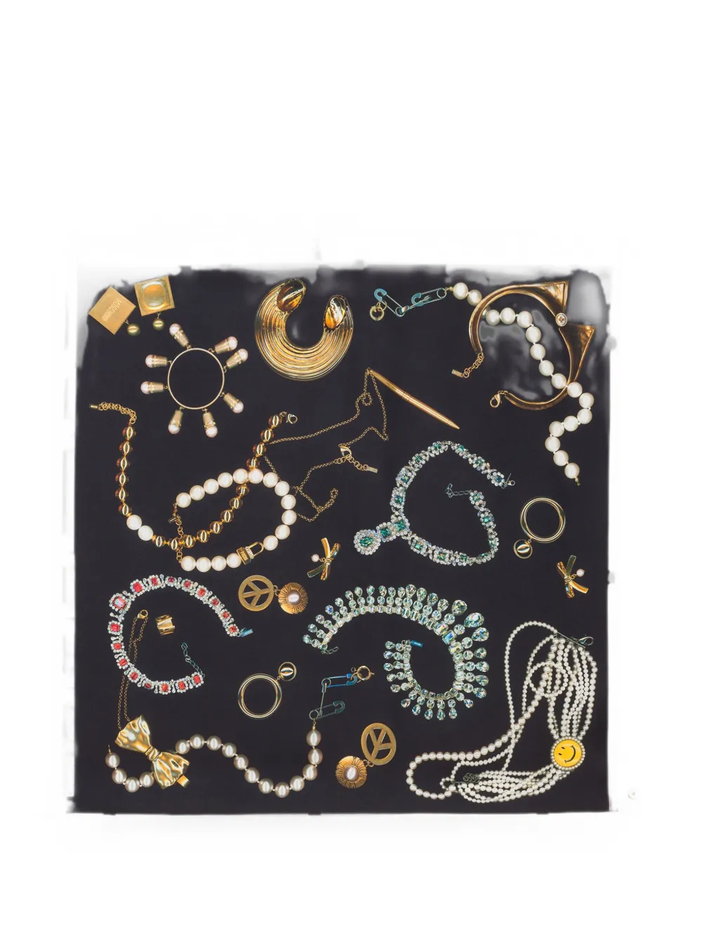 Moschino Sjaal met print Zwart