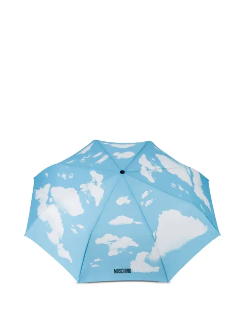 Moschino parapluie télescopique à imprimé graphique