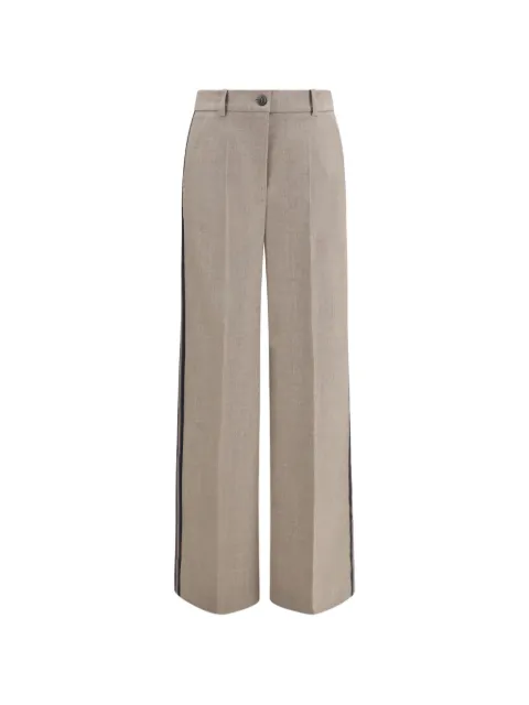 P.A.R.O.S.H. side-stripe wide-leg trousers