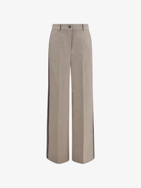 P.A.R.O.S.H. side-stripe wide-leg trousers