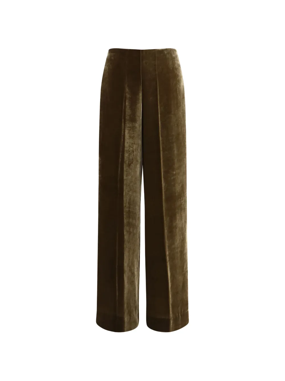 P.A.R.O.S.H. velvet wide-leg trousers - Grün