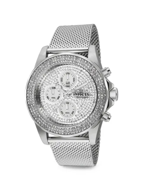 Invicta Pro Diver crystal-embellished 43mm watch