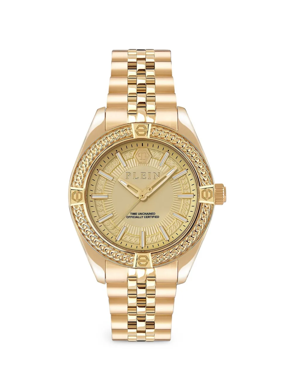 Philipp Plein round-shape 43mm watch - Gold