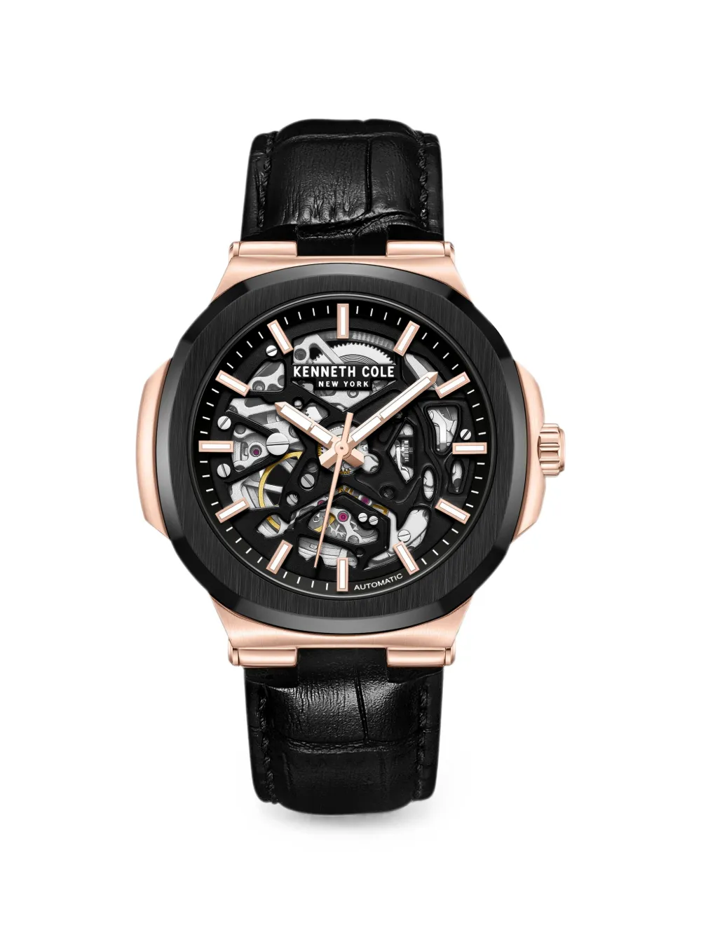 KENNETH COLE skeleton 45mm watch - Nero