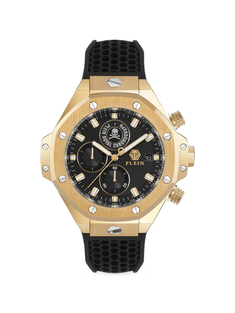 Philipp Plein Plein Chrono Royal 46mm watch - Nero