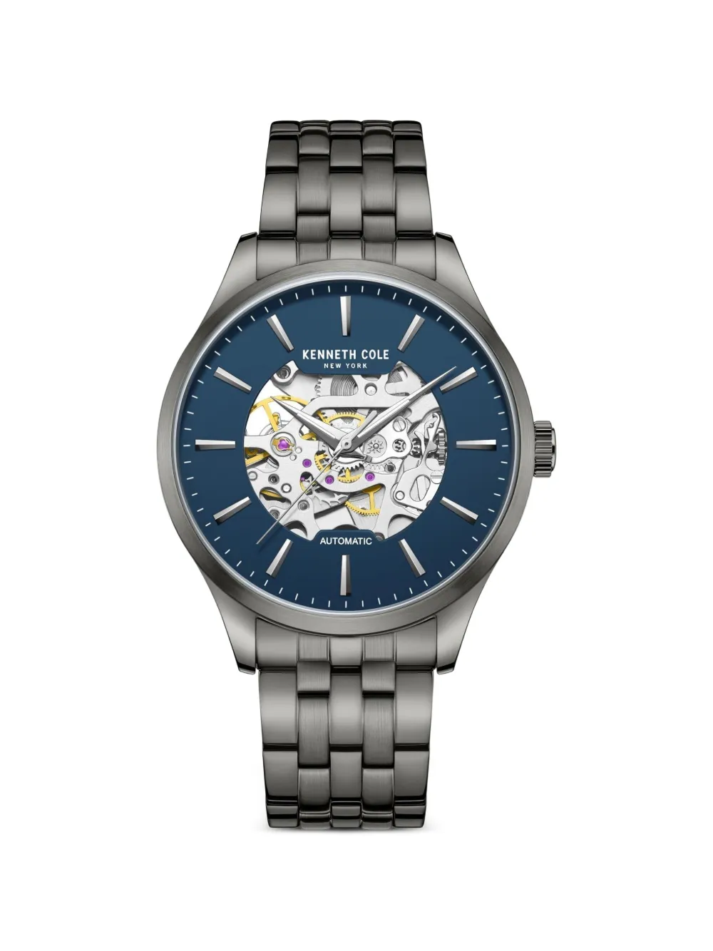 KENNETH COLE skeleton-dial 42mm watch - Blu