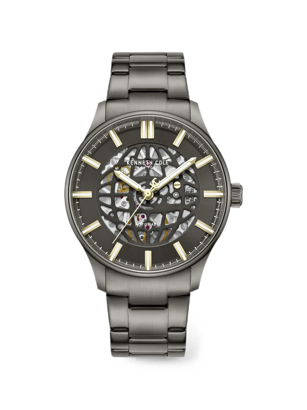 KENNETH COLE skeleton-dial 43.5mm watch - Grigio