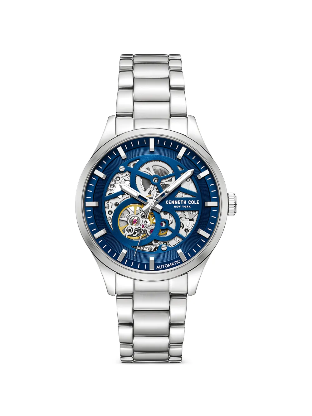 KENNETH COLE Skeleton Automatic 42mm - Blu