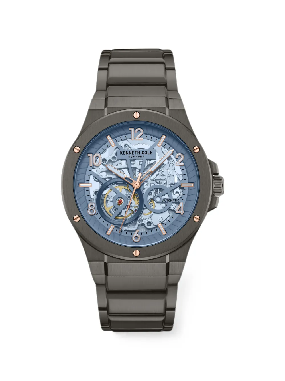 KENNETH COLE skeleton-dial 42mm watch - Blu