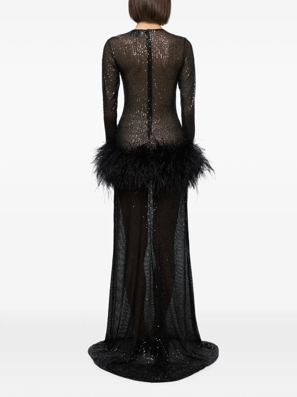 Atu Body Couture Maxi-jurk verfraaid met pailletten Zwart