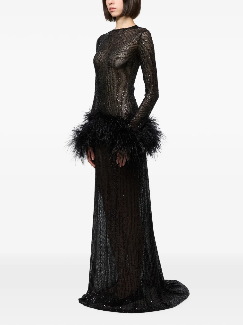 Atu Body Couture Maxi-jurk verfraaid met pailletten Zwart