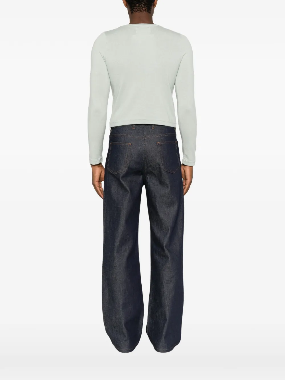 extreme cashmere N°451 Lisa T-shirt met ronde hals en lange mouwen Groen