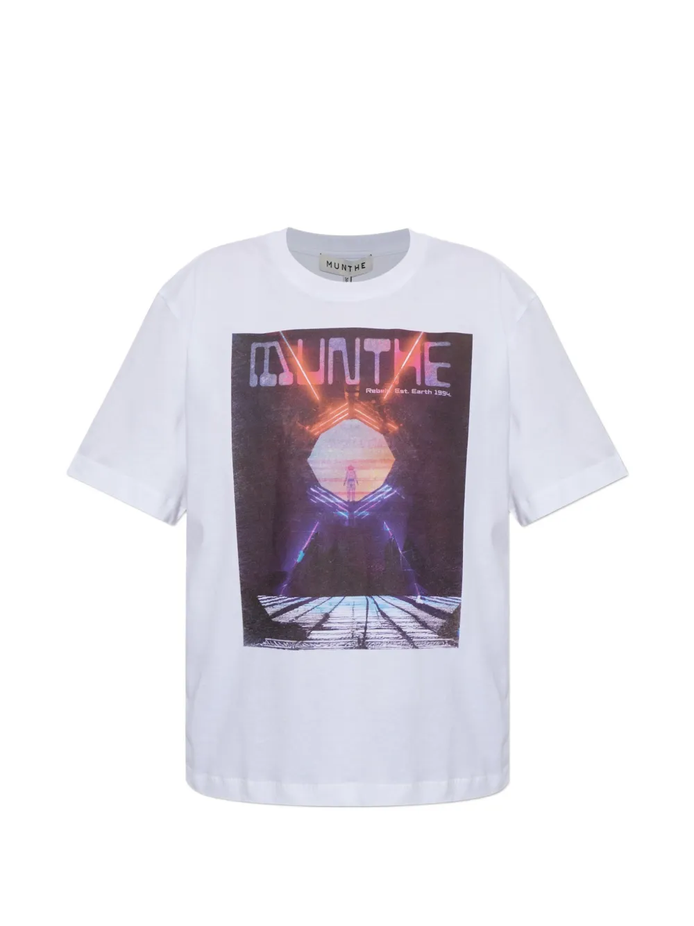Munthe Graphic-print T-shirt In White