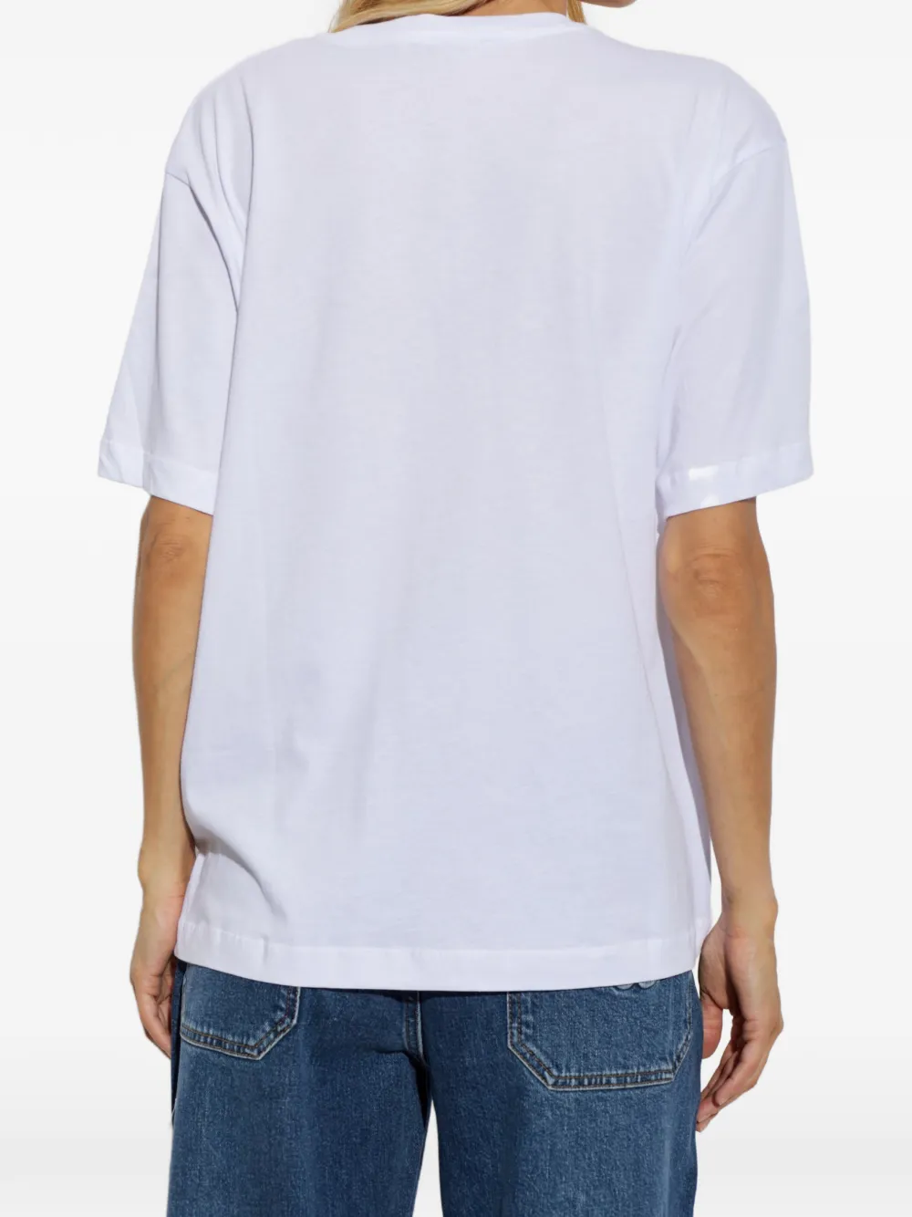 MUNTHE T-shirt met grafische print Wit