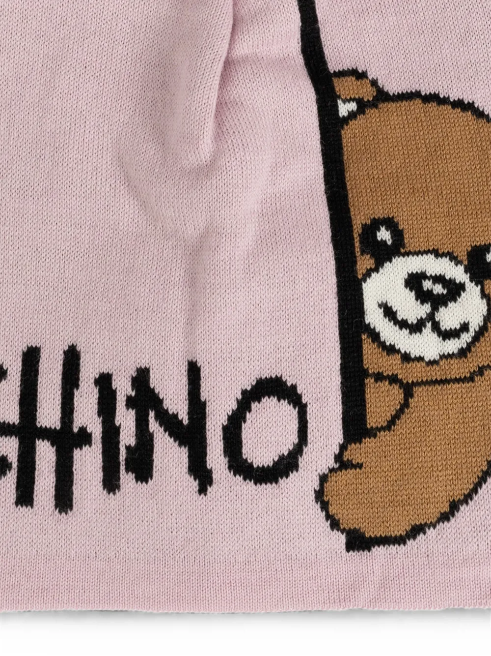 Moschino Teddy Bear muts met logoprint Roze
