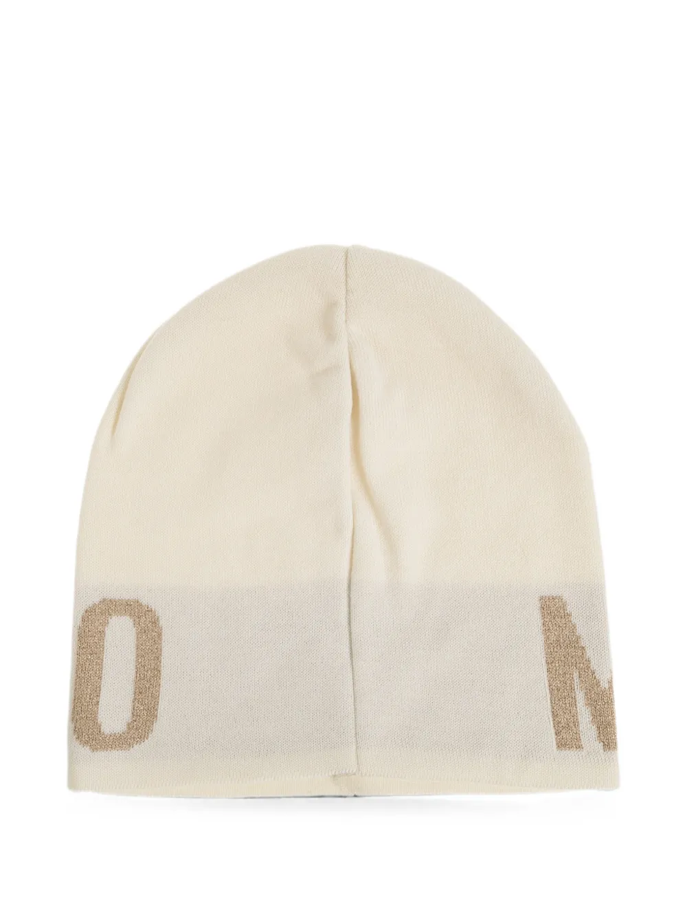 Moschino Muts met logo Beige