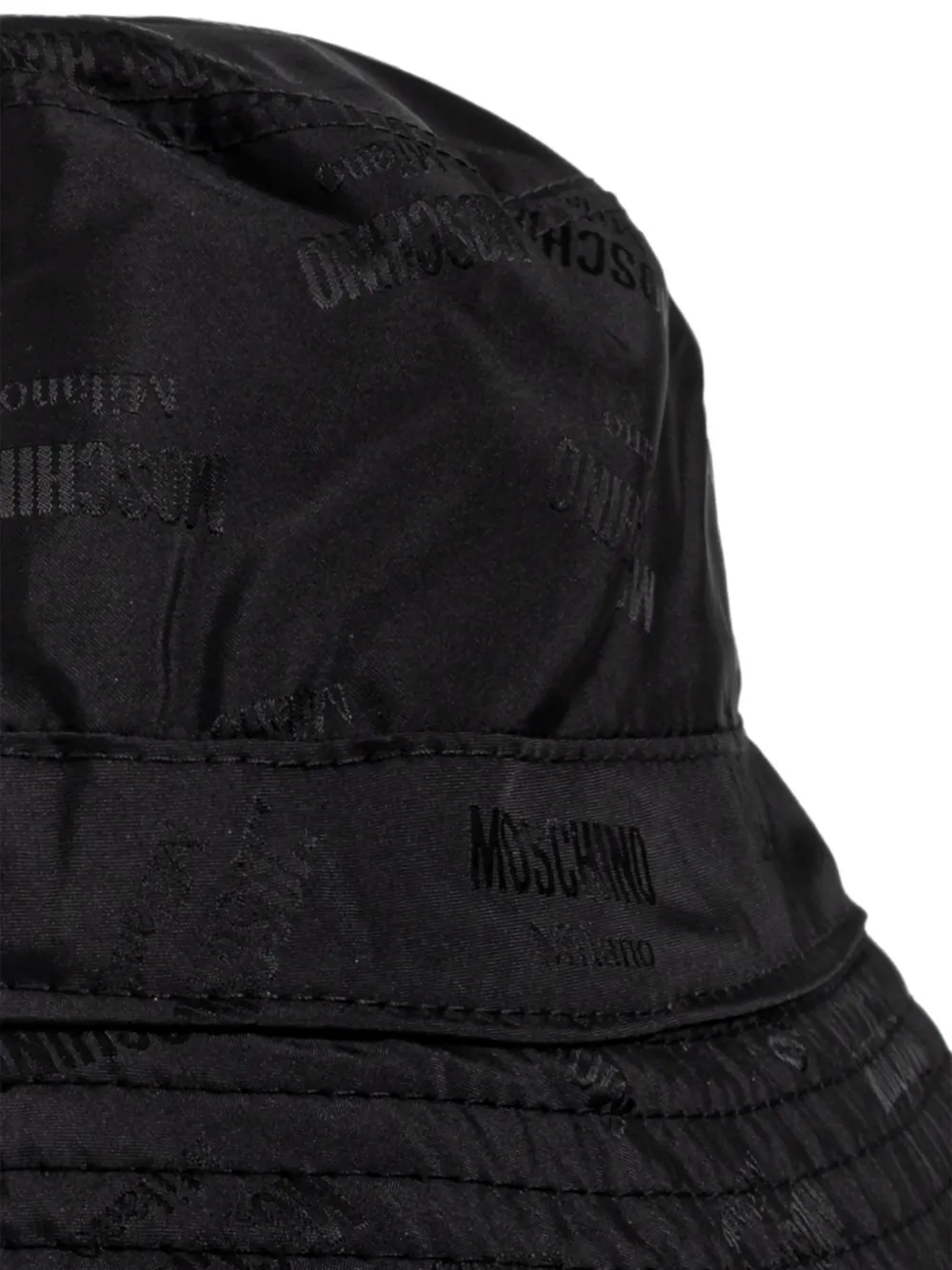 Moschino Vissershoed met monogram-print Zwart