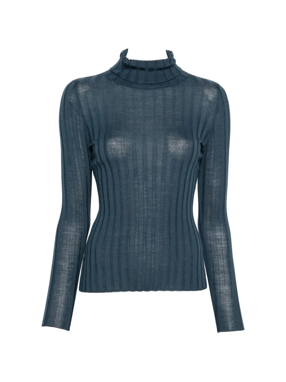 Hugenberg ribbed roll-neck sweater - Blau