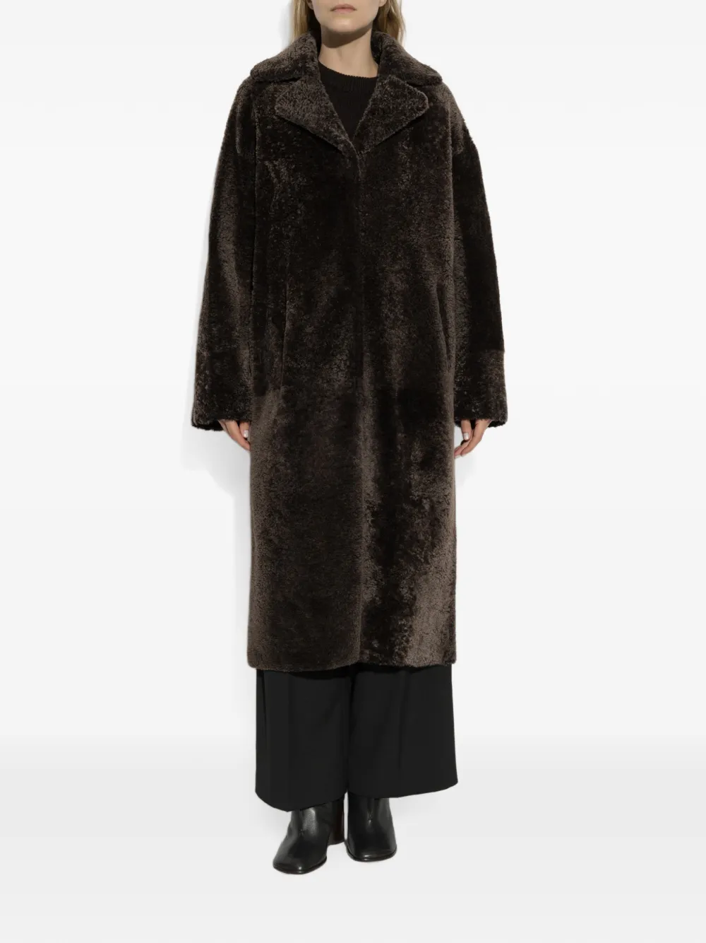 Arma Ines jas van imitatiebont Bruin