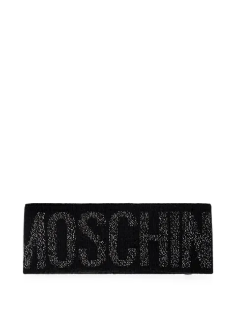 Moschino logo-knit headband