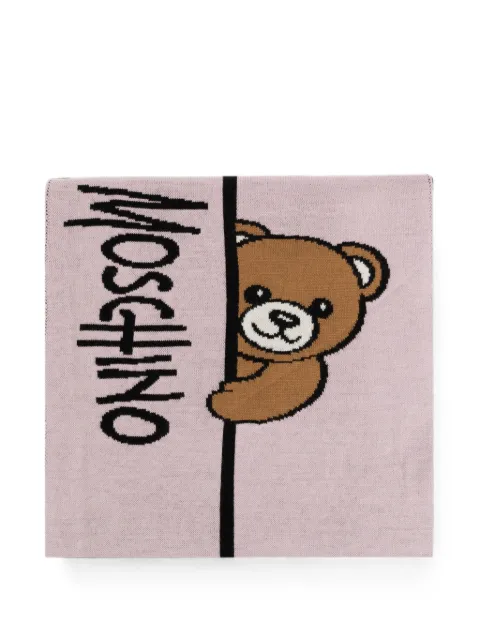 Moschino Teddy Bear motif scarf