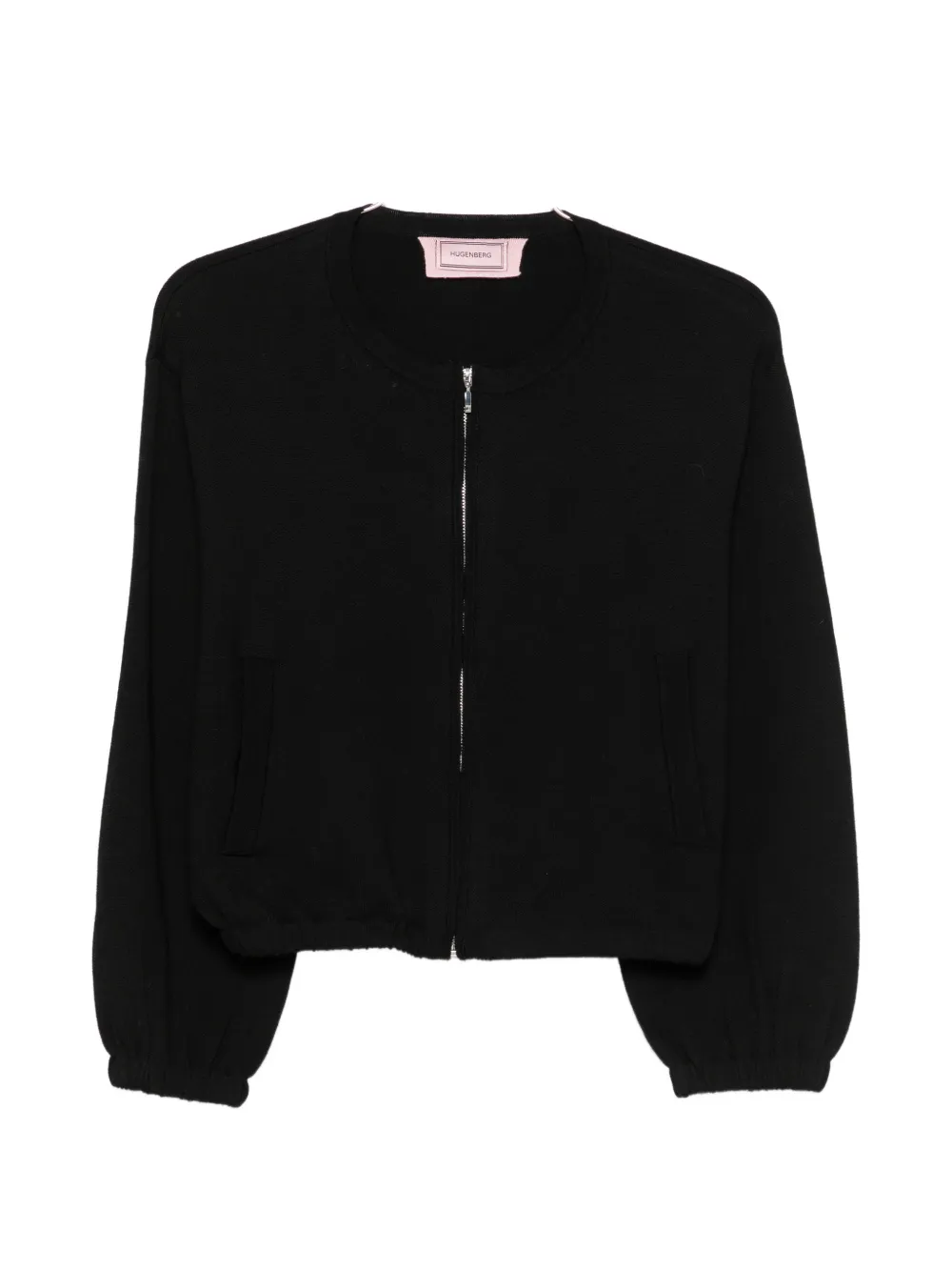 Hugenberg zip-up knitted cardigan - Schwarz