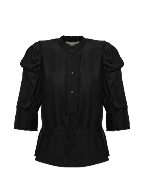 MUNTHE ruffled drawstring-waist top