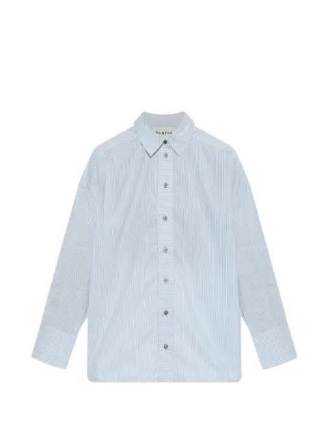 MUNTHE Vontairo stripe-print sequin-embellished shirt