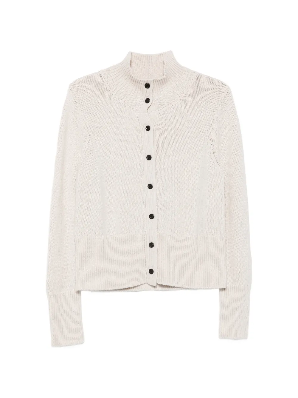 Hugenberg ribbed-knit high-neck cardigan - Nude