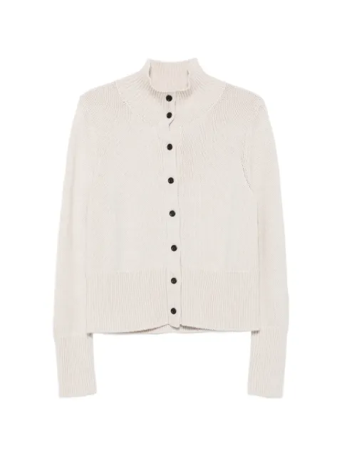 Hugenberg ribbed-knit high-neck cardigan