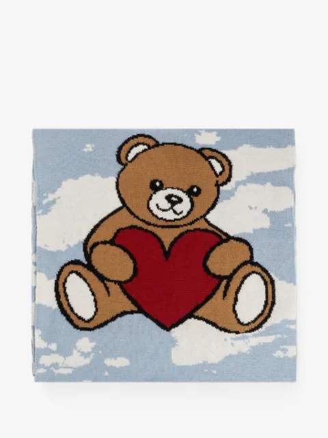 Moschino Teddy Bear motif scarf